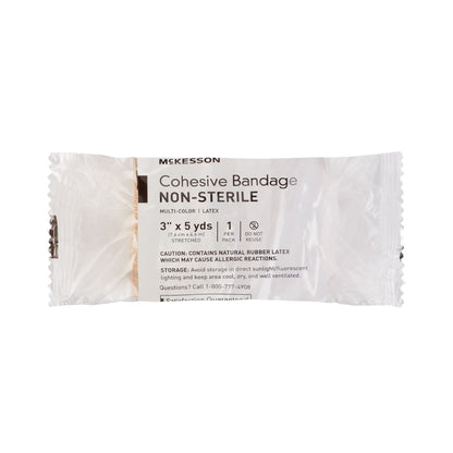 McKesson Self-adherent Closure Cohesive Bandage, 3 Inch x 5 Yard