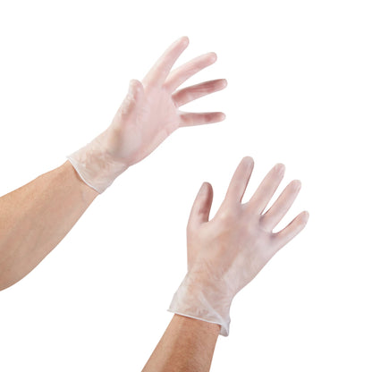 McKesson Vinyl Exam Glove, Medium, Clear