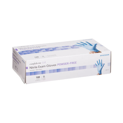 McKesson Confiderm® 3.8 Nitrile Exam Glove, Large, Blue