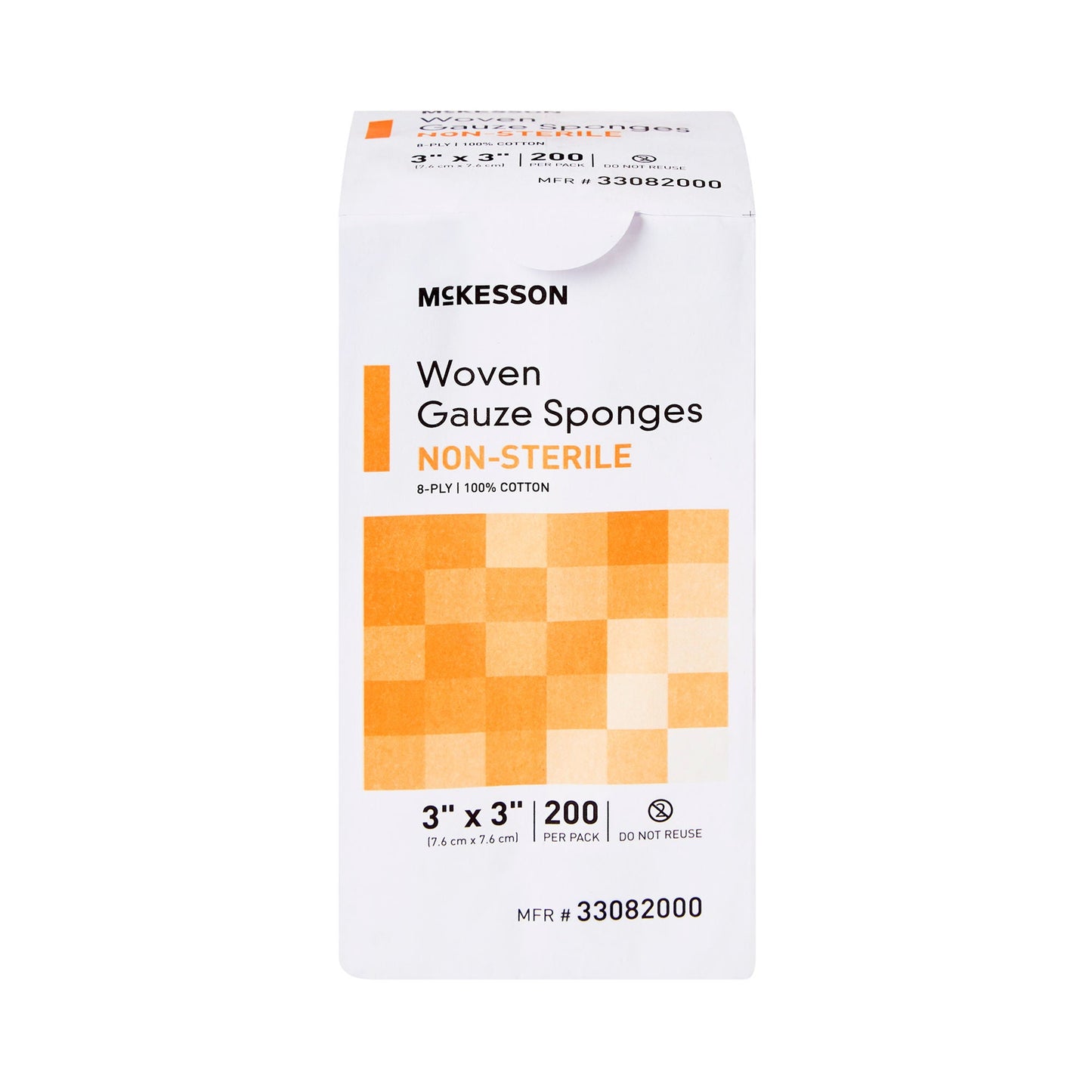 McKesson Gauze Sponge, 3 x 3 Inch, Eight Ply