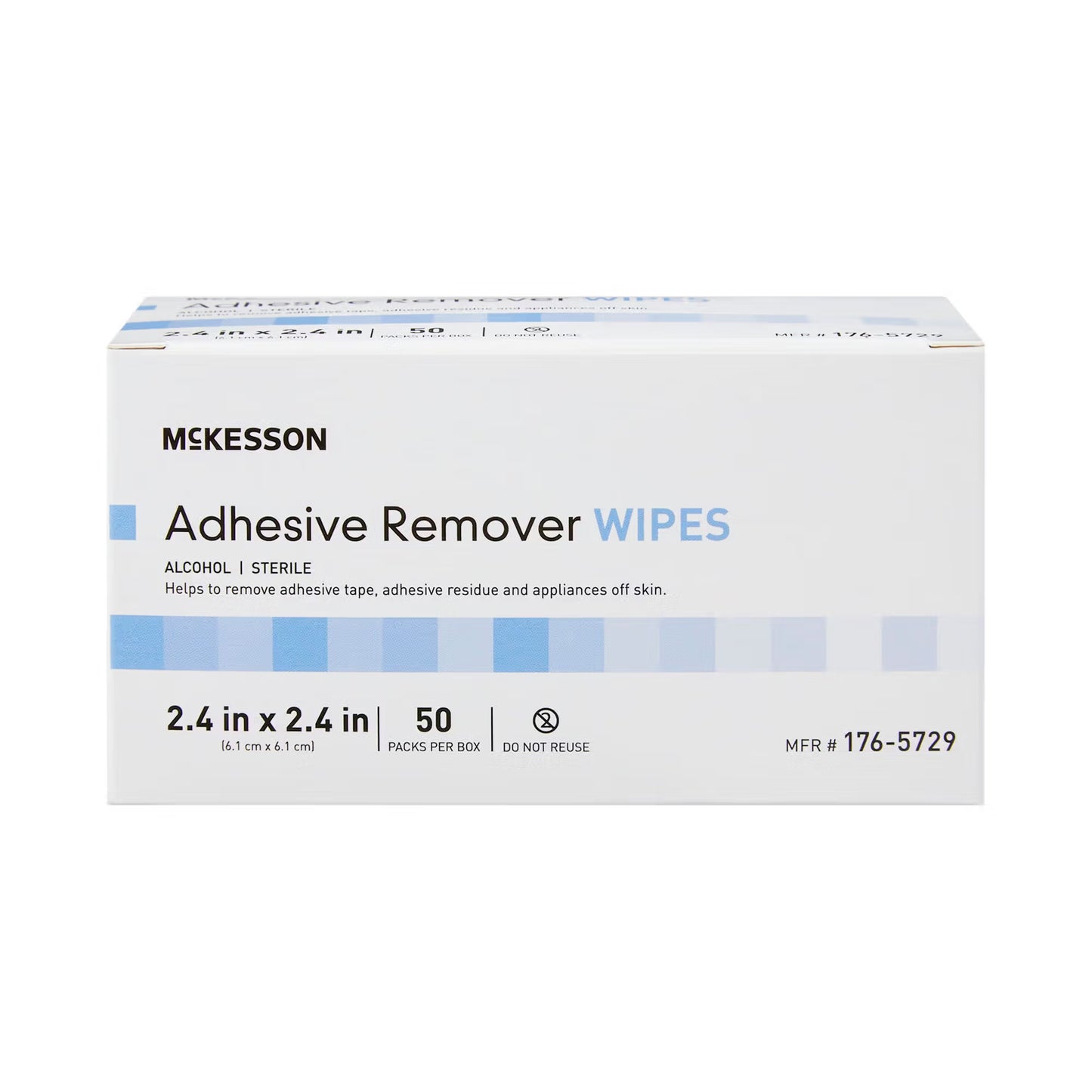 McKesson Adhesive Remover, 2-2/5 x 2-2/5 Inch Wipe