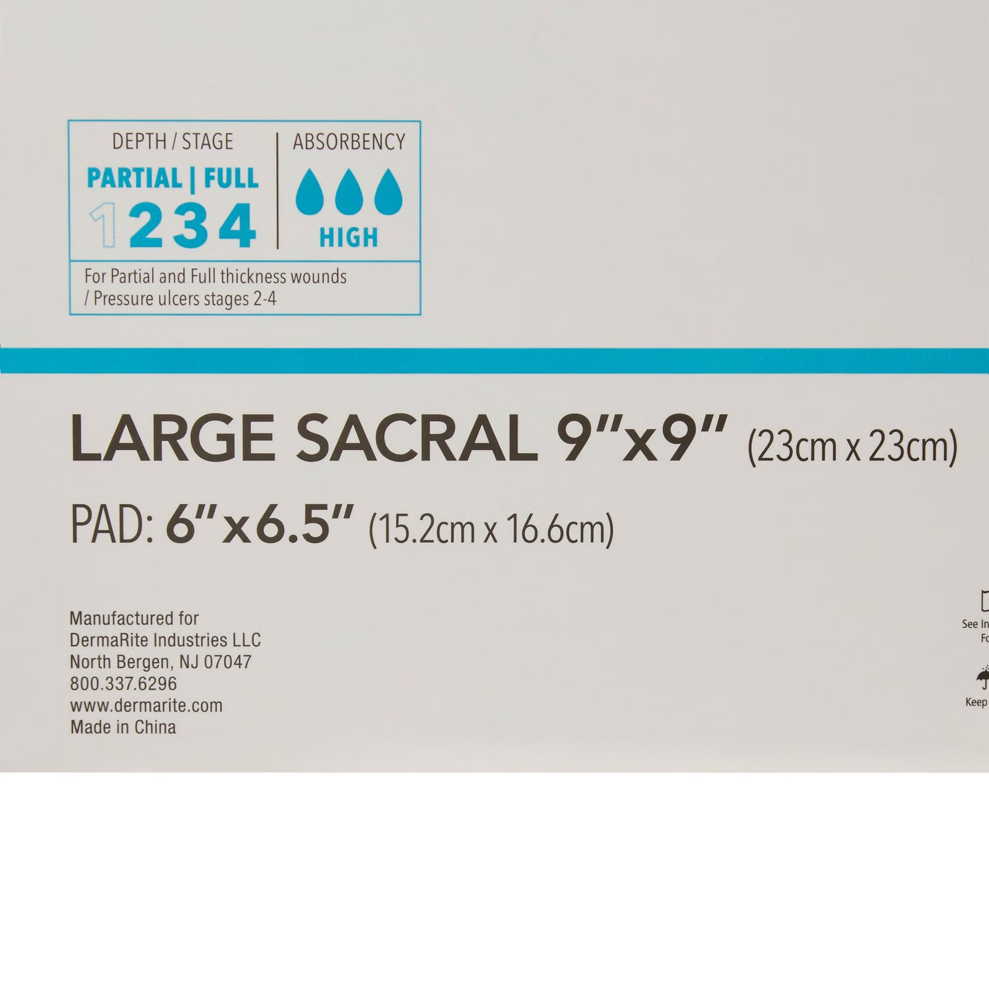 ComfortFoam™ Bordered Foam Wound Dressing w/ Soft Silicone Adhesive, 9 x 9 Inch