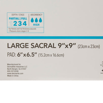 ComfortFoam™ Bordered Foam Wound Dressing w/ Soft Silicone Adhesive, 9 x 9 Inch