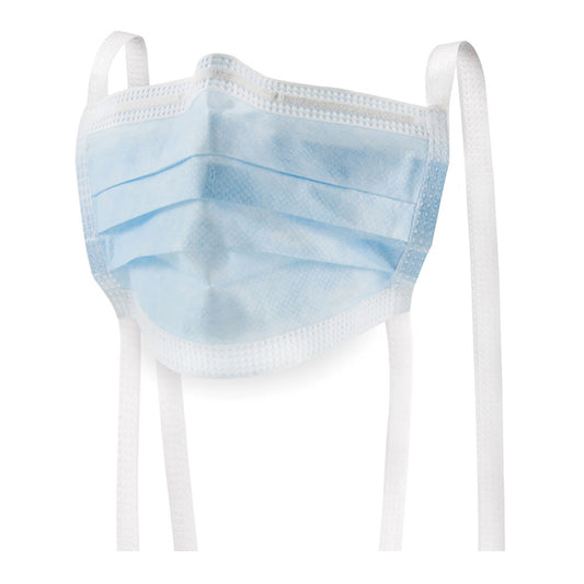 McKesson Classic Style Light & Cool Surgical Mask, Blue
