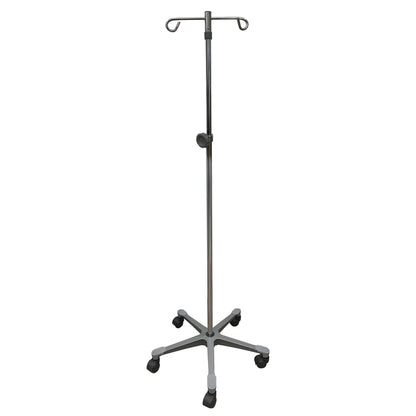 IV Stand Floor Stand 2 Hooks 5 Legs with Casters