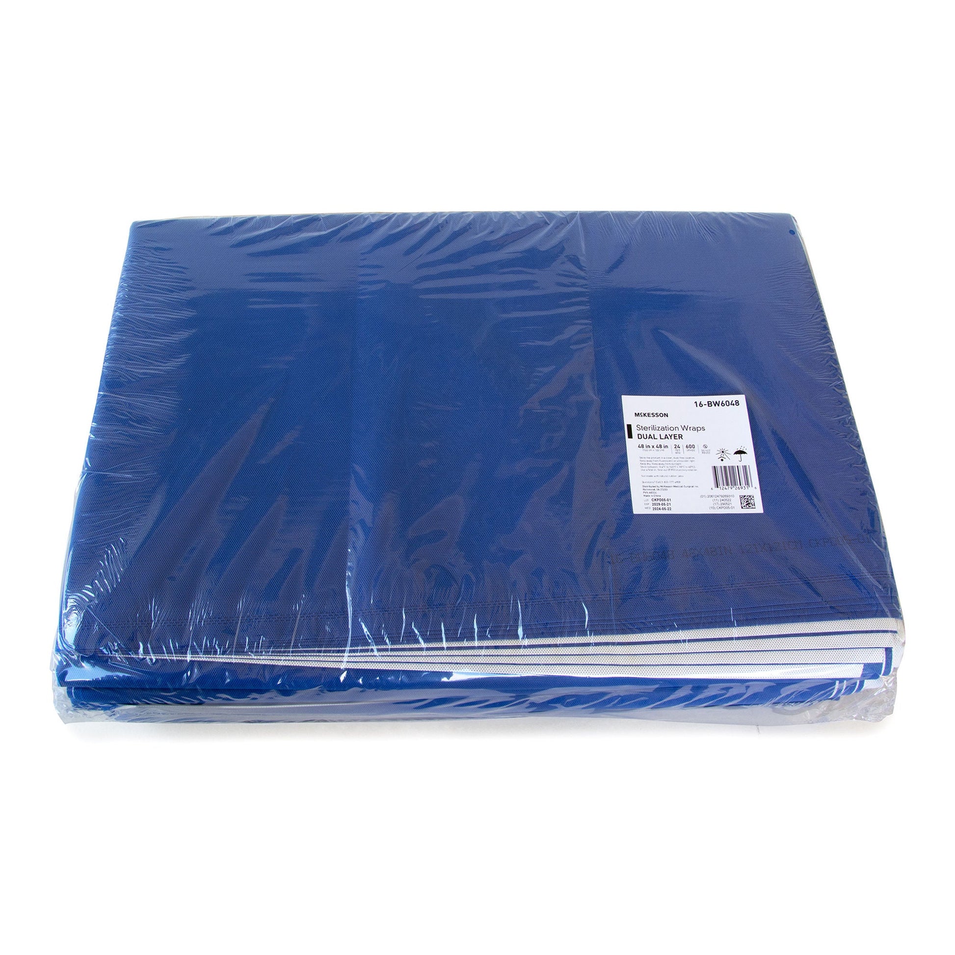 McKesson Sterilization Wrap, 48 x 48 Inch, Grade 600