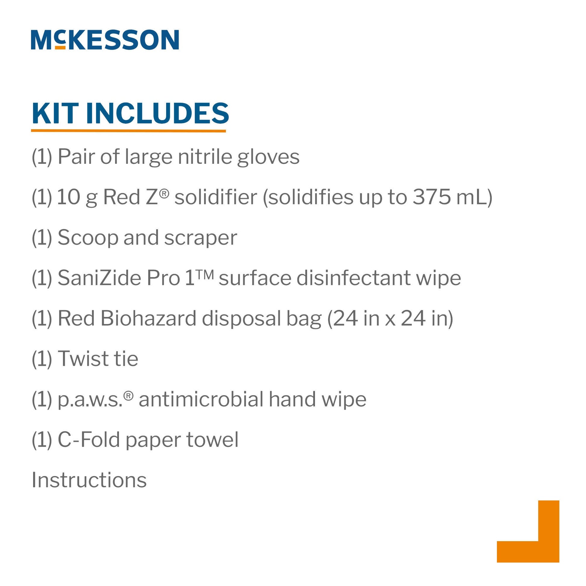 McKesson Deluxe Bloodborne Pathogen Spill Kit