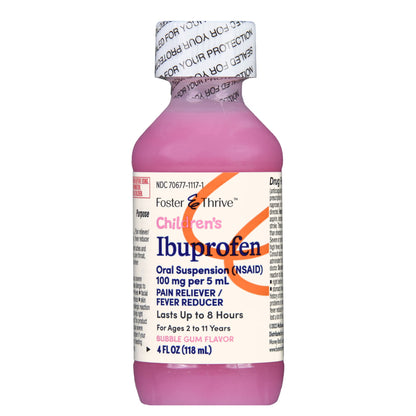 Foster & Thrive™ Ibuprofen Children's Pain Relief, Bubblegum Flavor