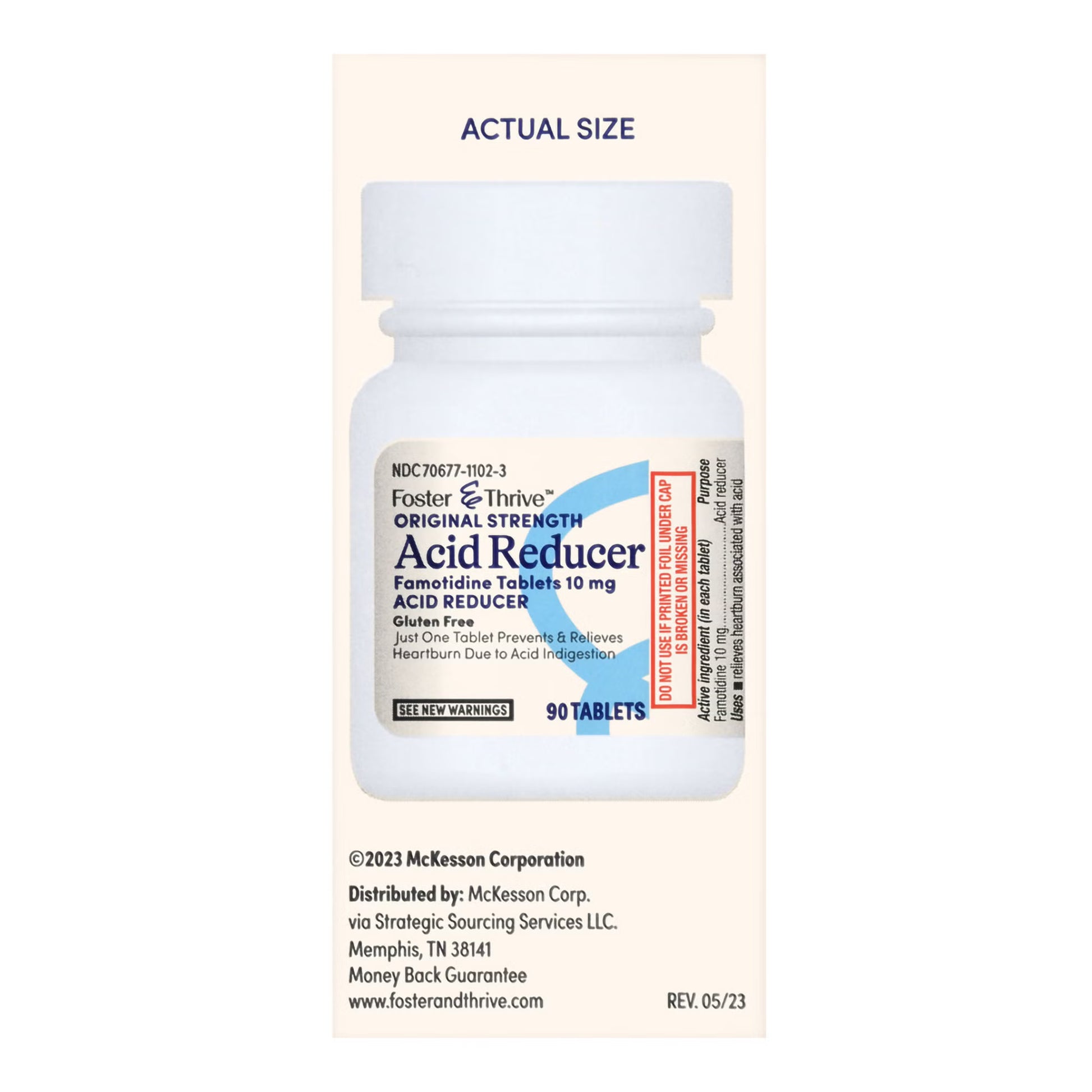 Foster & Thrive™ Original Strength Acid Reducer Famotidine Tablets 10 mg