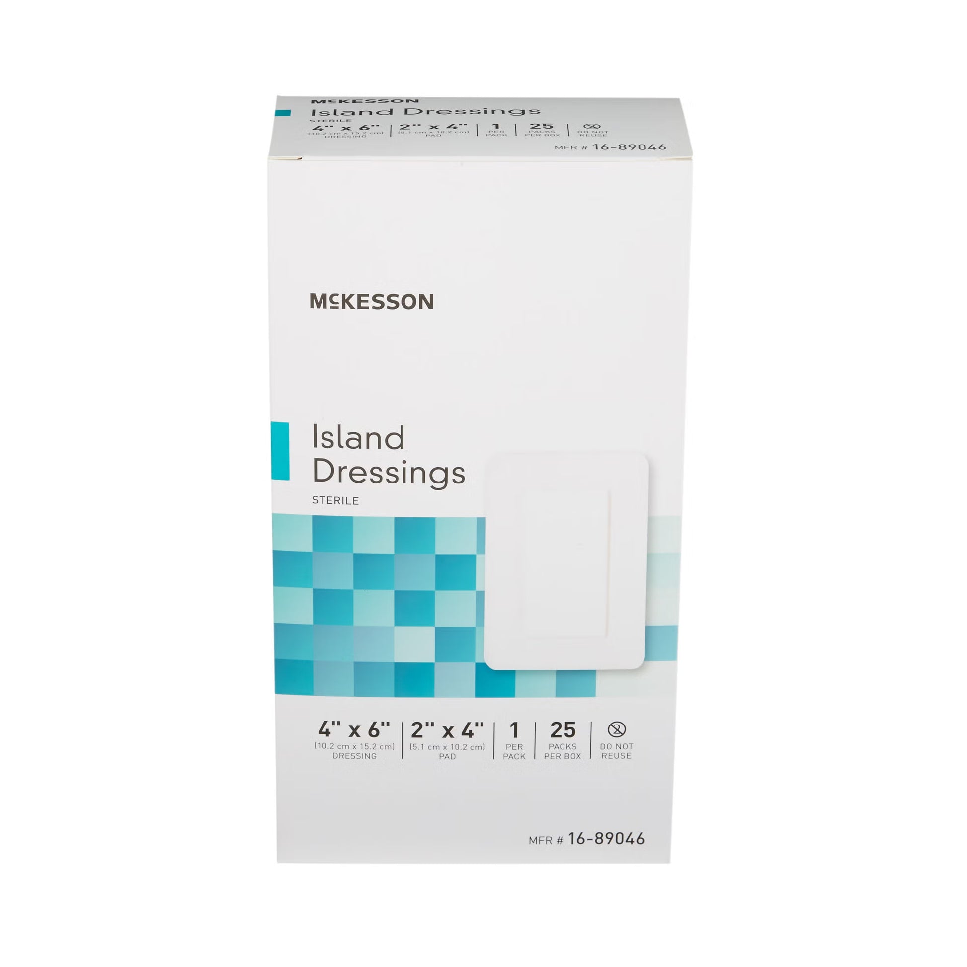 McKesson White Adhesive Dressing, 4 x 6 Inch