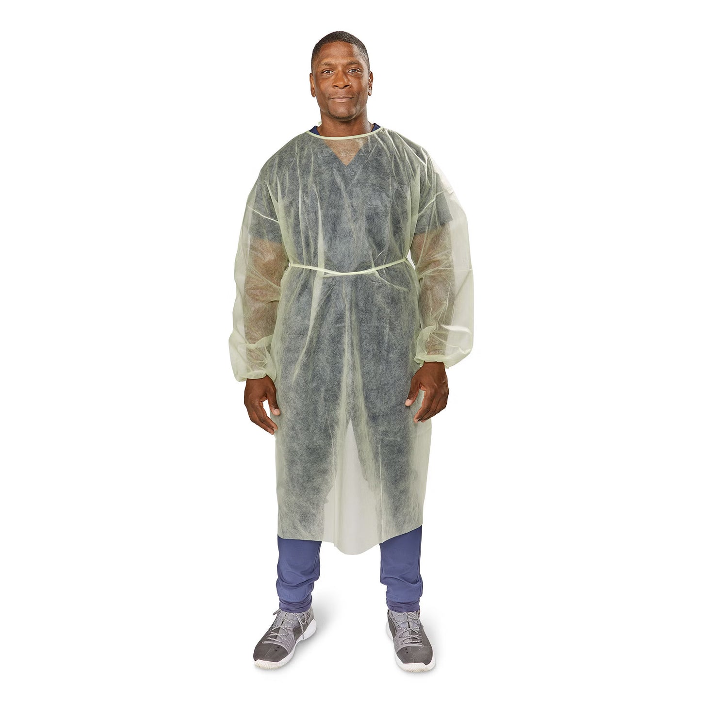 McKesson Nonrated Isolation Gowns, Yellow, One Size Fits Most
