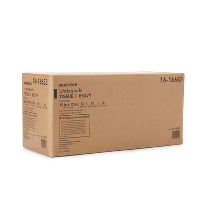 McKesson Blue Nonsterile Procedure Underpad, 12 x 17 Inch