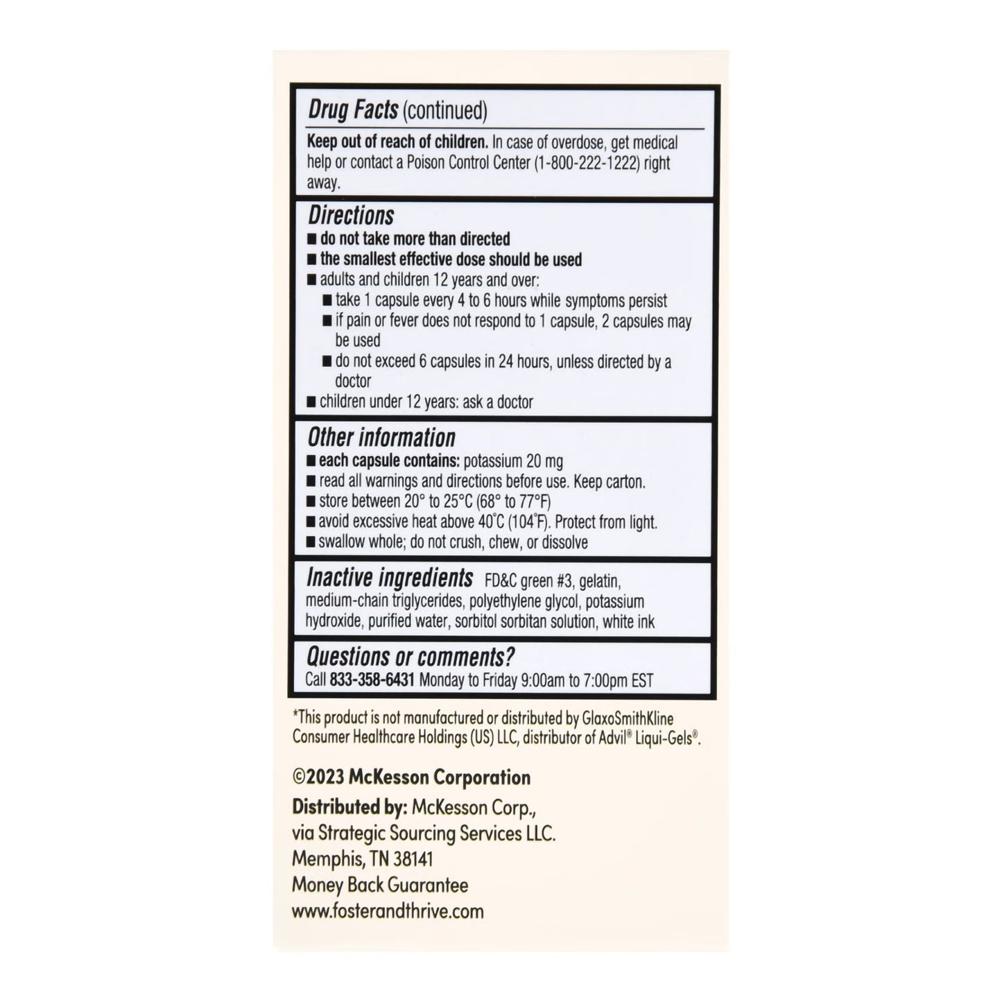 Foster & Thrive™ Ibuprofen 200 mg Softgels