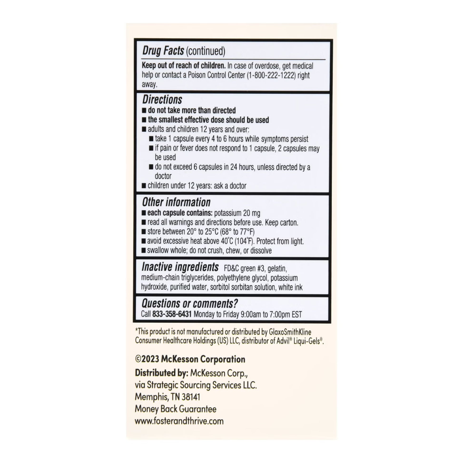 Foster & Thrive™ Ibuprofen 200 mg Softgels