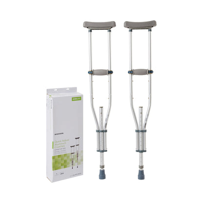 McKesson Underarm Crutches, 4'6" – 6'6"