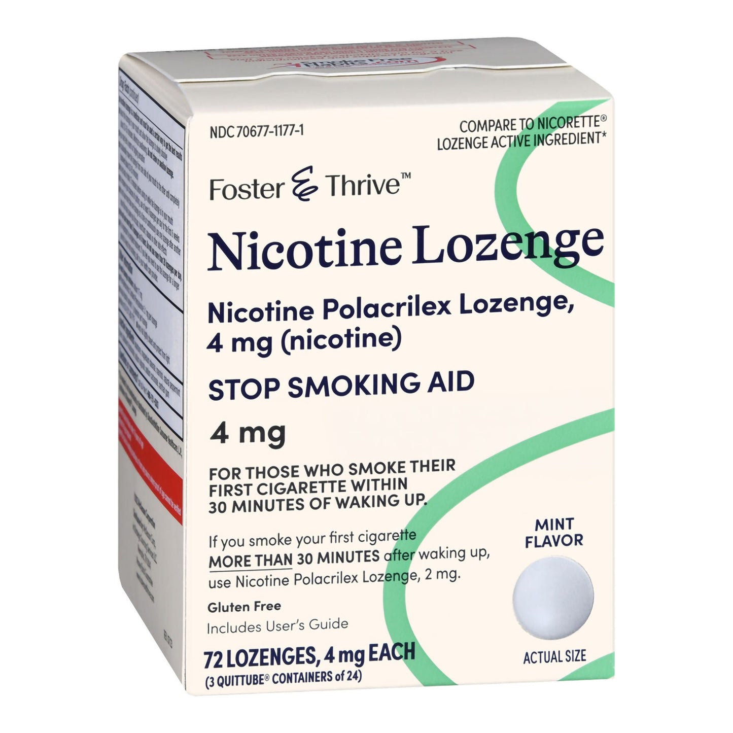Foster & Thrive™ Nicotine Polacrilex 4 mg (Nicotine) Lozenges Mint