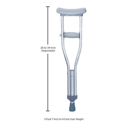 McKesson Underarm Crutches for Children 3'7" to 4'