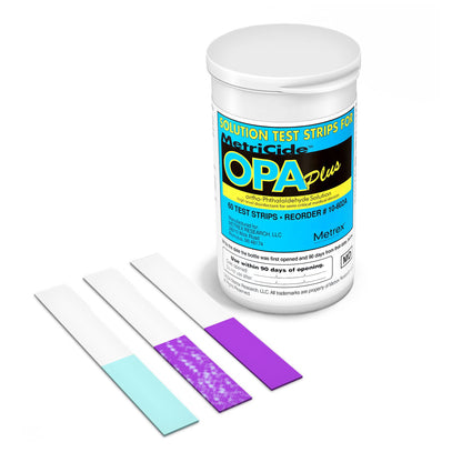 OPA Concentration Indicator MetriCide™ OPA Plus 60 Test Strips Single Use
