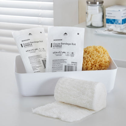 McKesson Sterile Fluff Bandage Roll, 4-1/2 Inch x 3-1/10 Yard, Eight-Ply