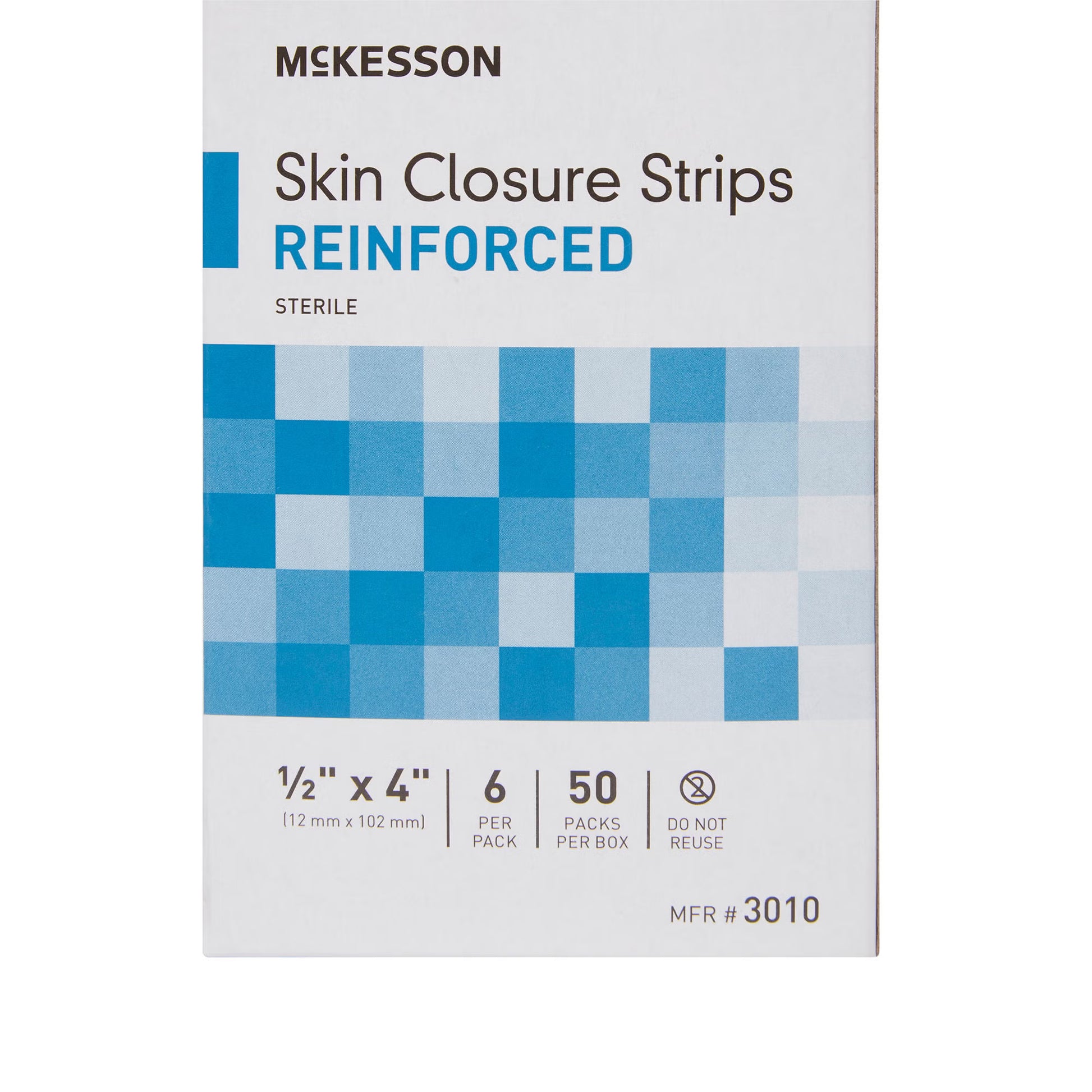 McKesson Skin Closure Reinforced Strip, 0.5 x 4 Inch