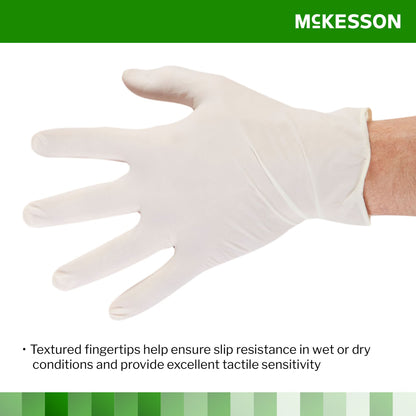 McKesson Confiderm® CL Latex Exam Glove, Small, Ivory