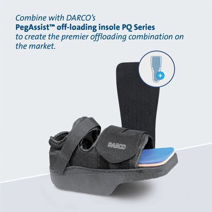 Darco® OrthoWedge™ Post-Op Shoe, Men's, Extra Large, Black
