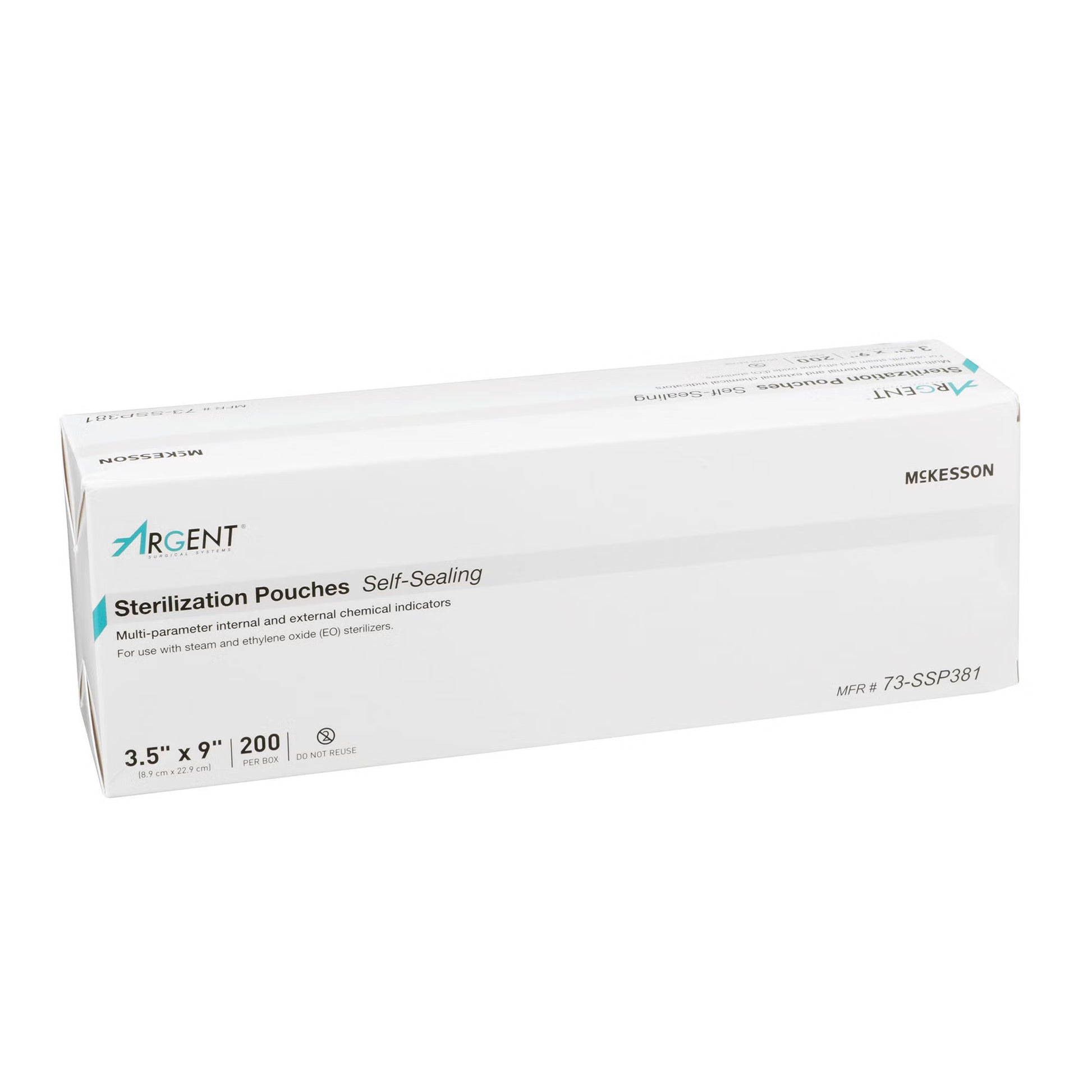 McKesson Argent® Sure-Check® Sterilization Pouch, 3.5 x 9 Inch