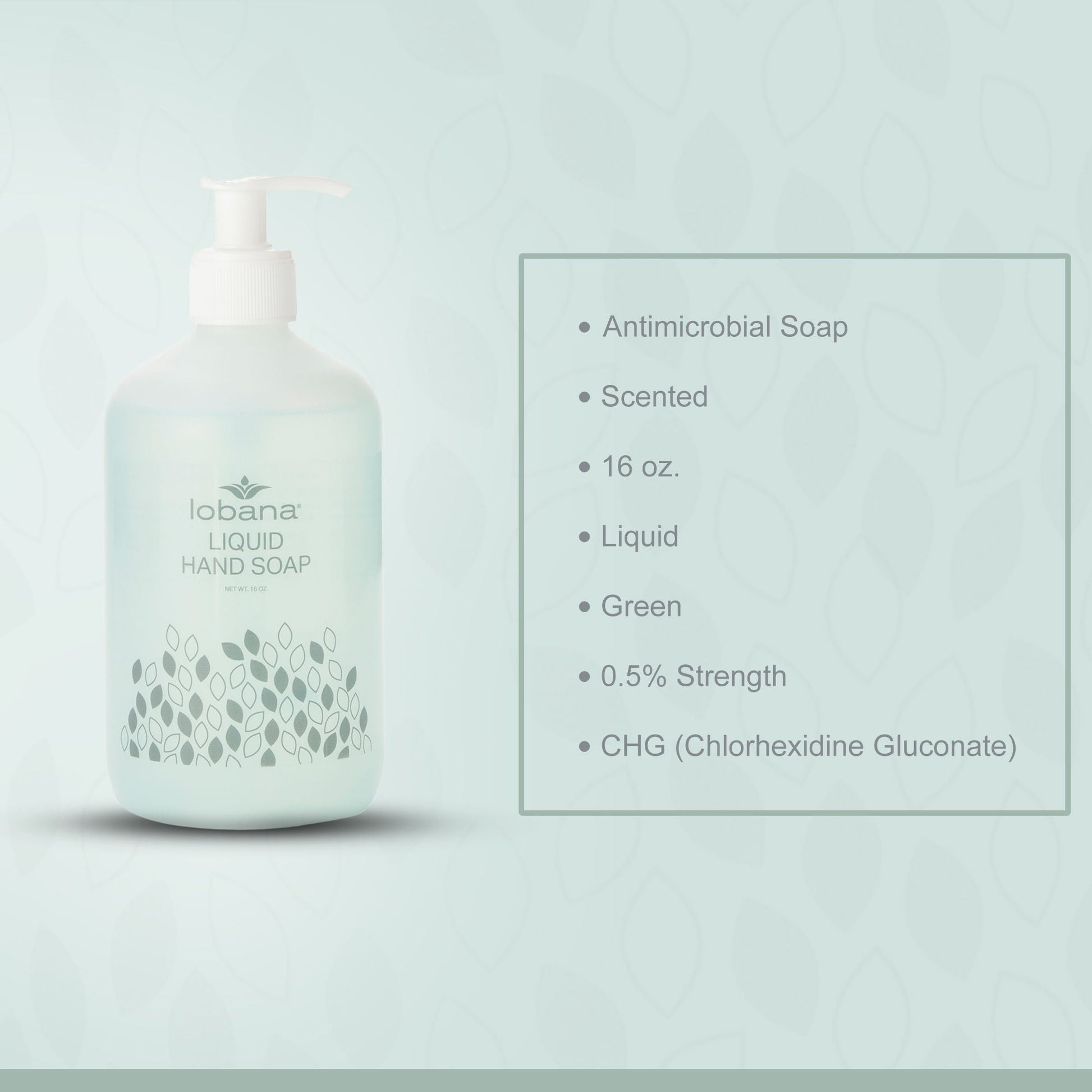 Lobana® Liquid Hand Soap, 16-ounce pump bottle