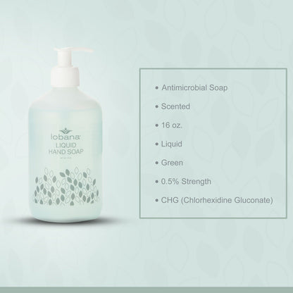 Lobana® Liquid Hand Soap, 16-ounce pump bottle