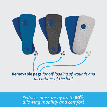 Darco International PegAssist™ Insole, Men's, Large, Blue