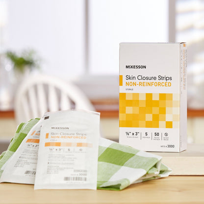 McKesson Nonreinforced Skin Closure Strip, 1/8 x 3 in.
