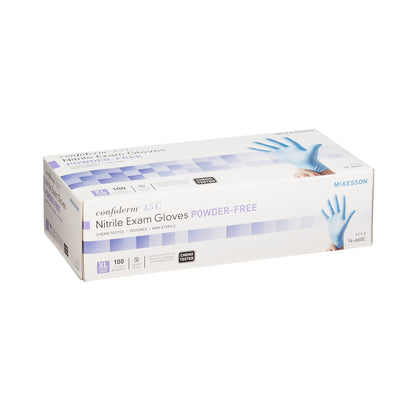 McKesson Confiderm® 4.5C Nitrile Exam Glove, Extra Large, Blue