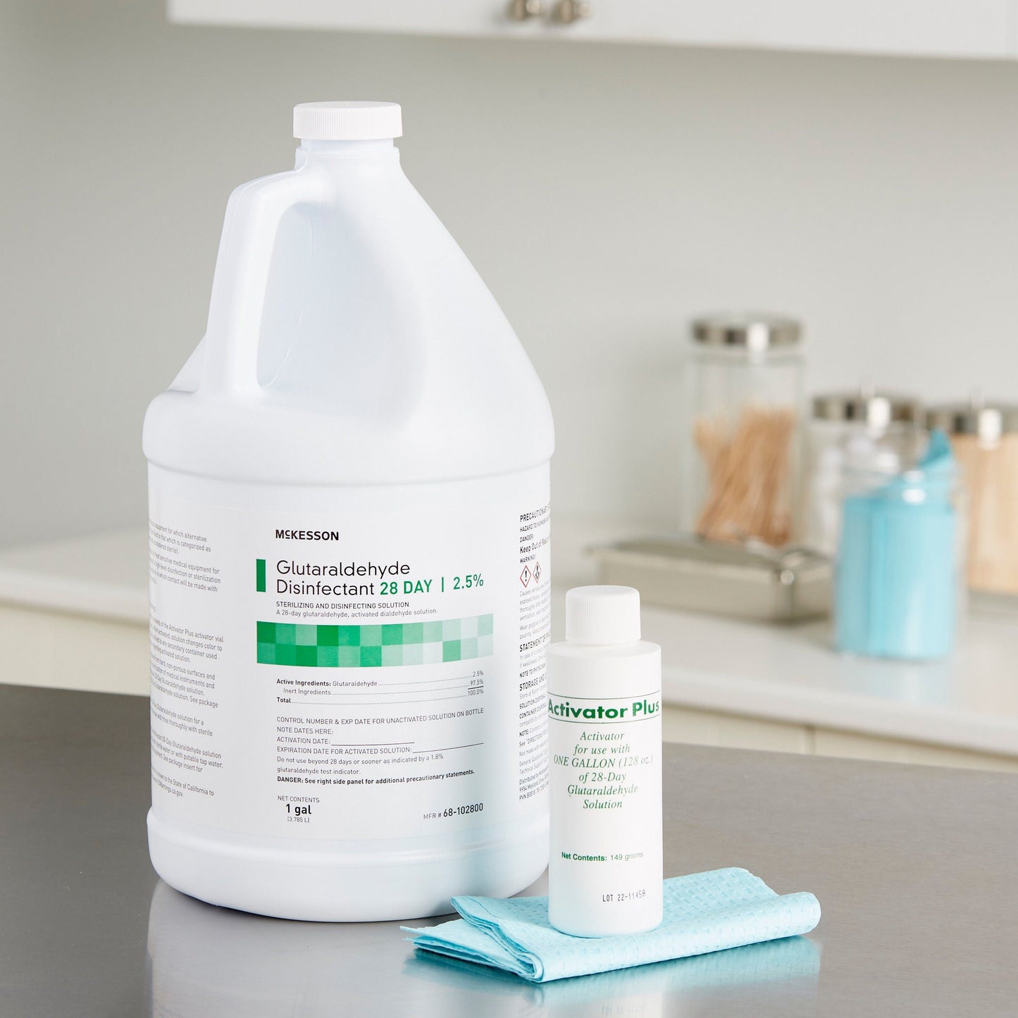 McKesson Glutaraldehyde High Level Disinfectant, 1-gallon Jug