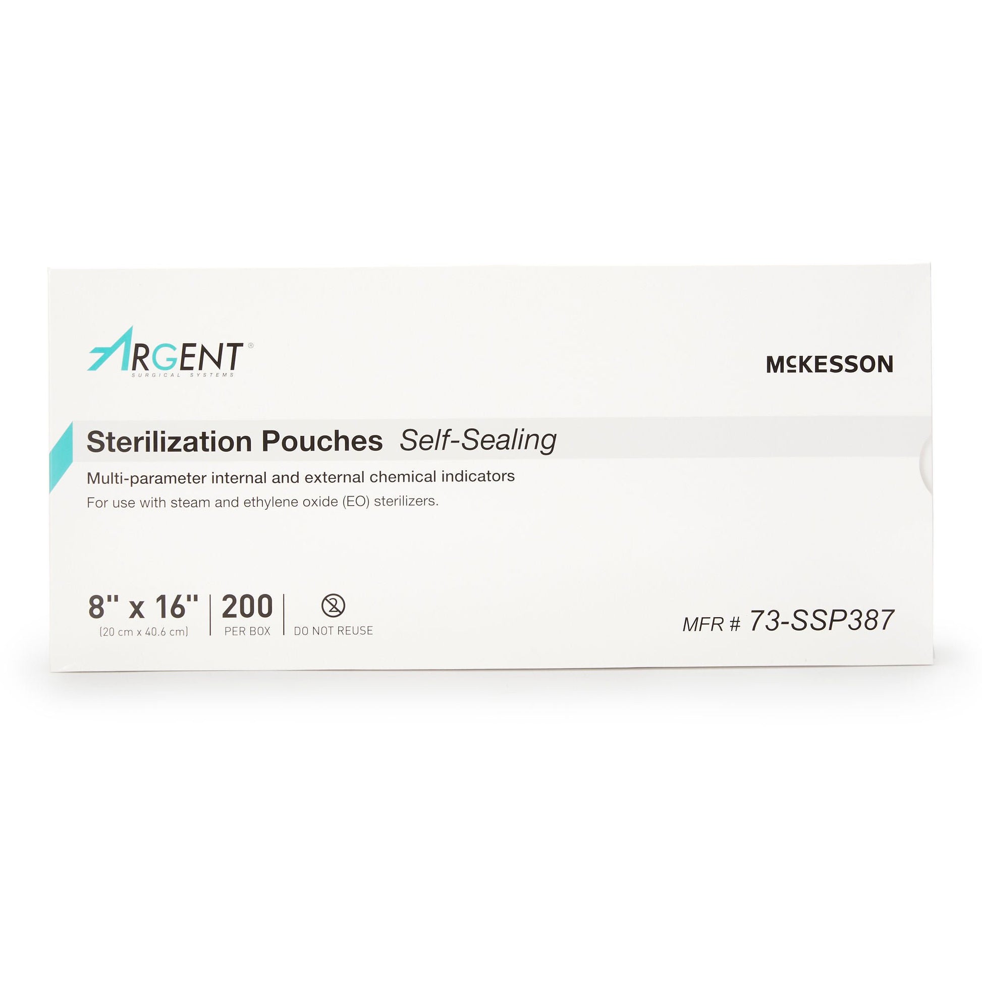 McKesson Argent® Sure-Check® Sterilization Pouch, 8 x 16 Inch