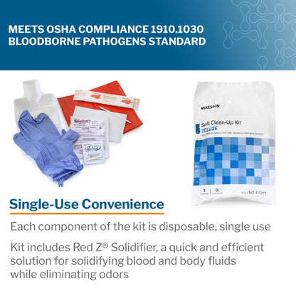 McKesson Deluxe Bloodborne Pathogen Spill Kit