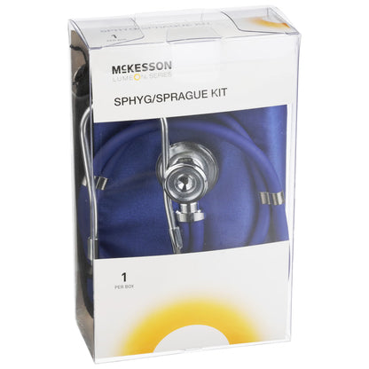 McKesson Lumeon™ Aneroid Sphygmomanometer/Sprague Kit, Blue