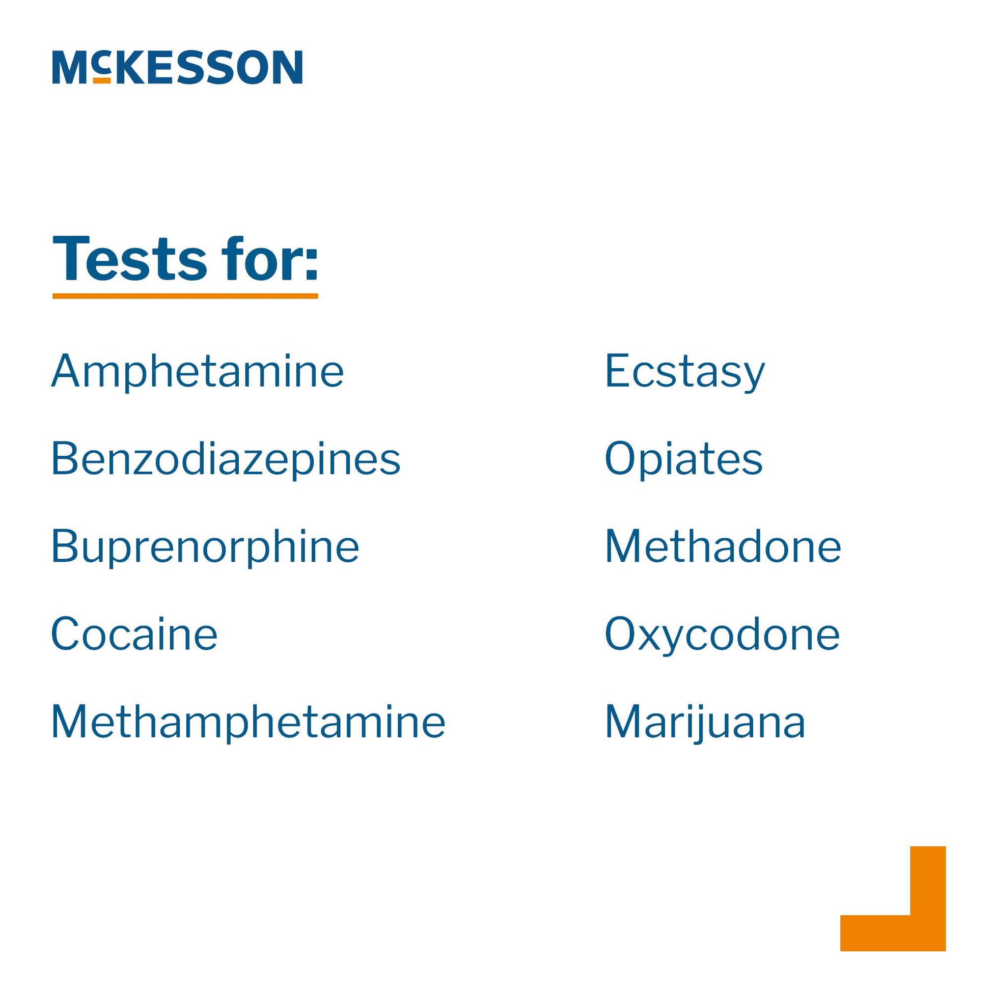 McKesson 10-Drug Panel with Adulterants Drugs of Abuse Test
