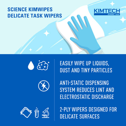 Kimtech Science™ Kimwipes™ Delicate Task Wipes, Two-Ply