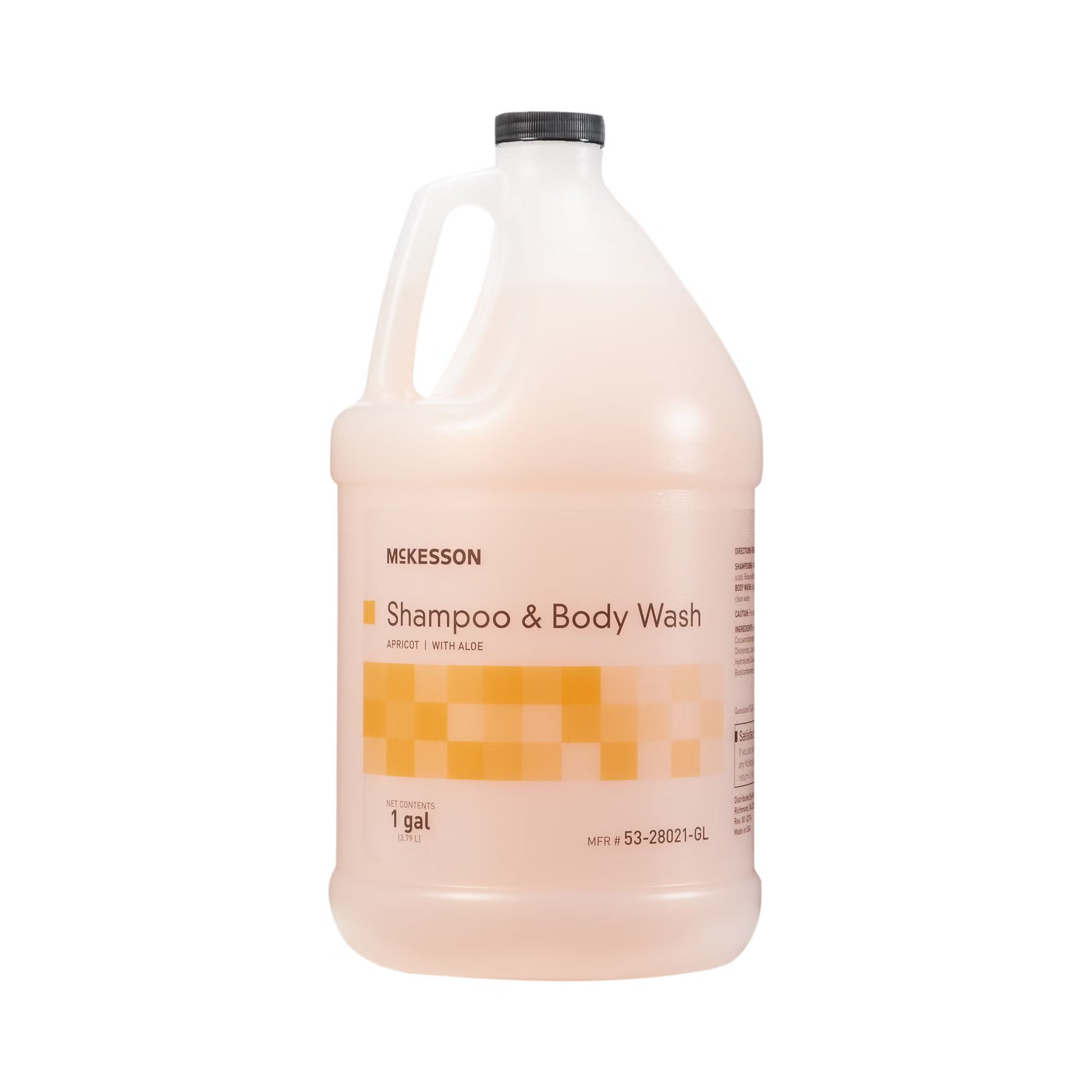 McKesson two-in-one shampoo and Body Wash, Apricot Scent, 1 Gallon Jug