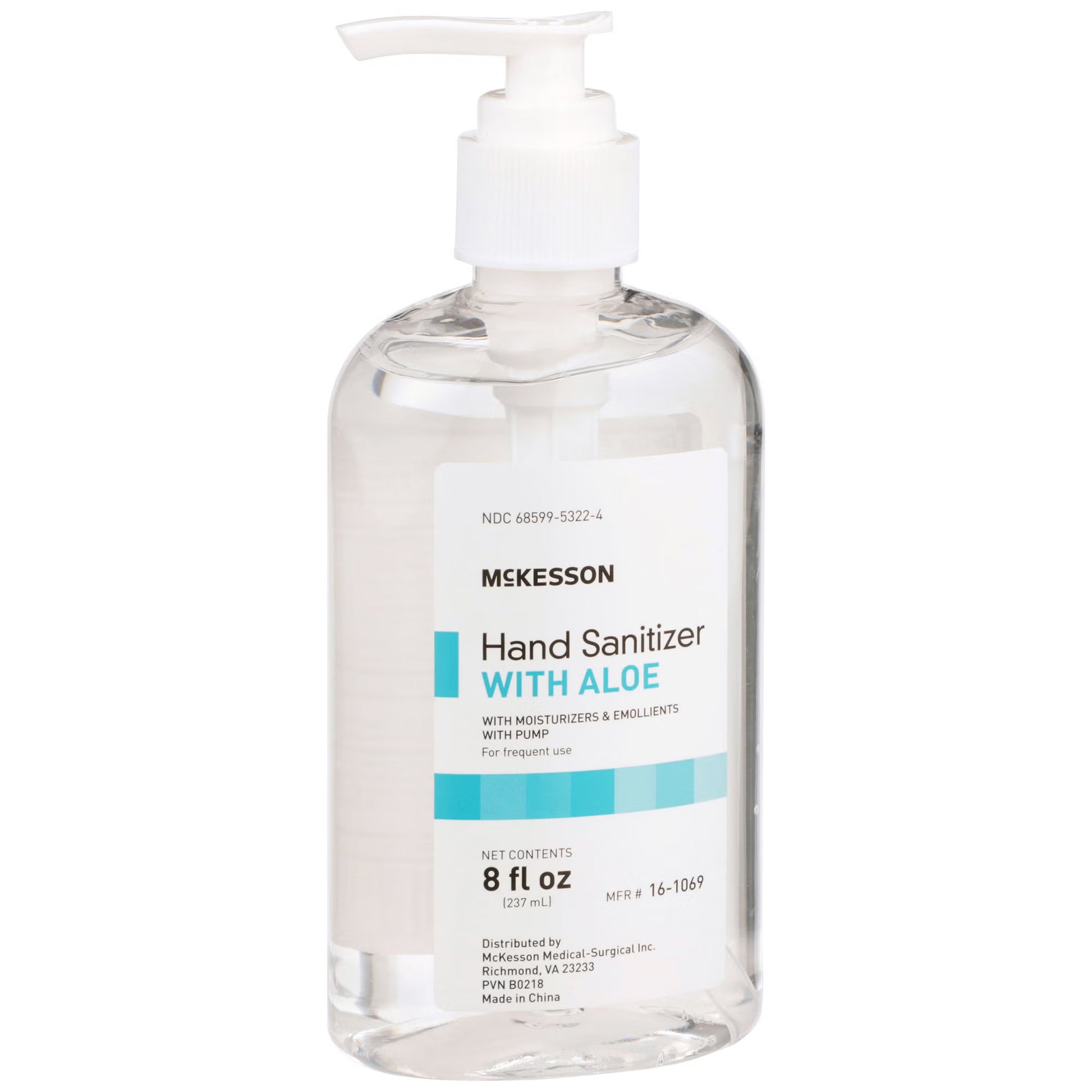 McKesson Gel Hand Sanitizer with Aloe, 8 oz. Pump Bottle