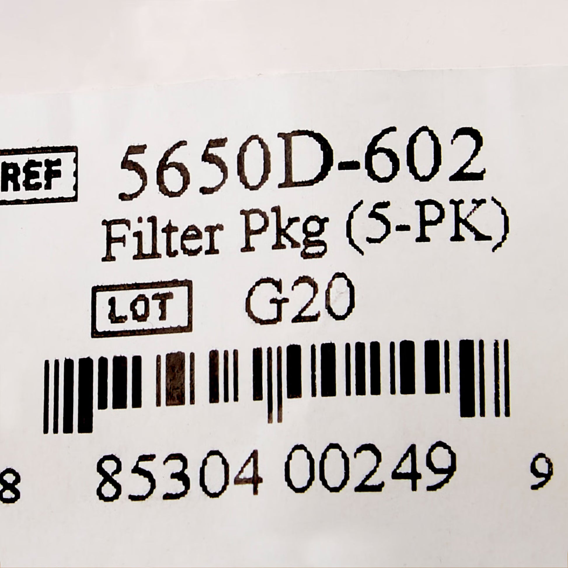 Devilbiss 3650, 4650, and 5650 Nebulizer Compressor Filter