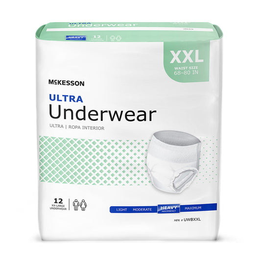 McKesson Ultra Heavy Absorbent Underwear, 2X-Large