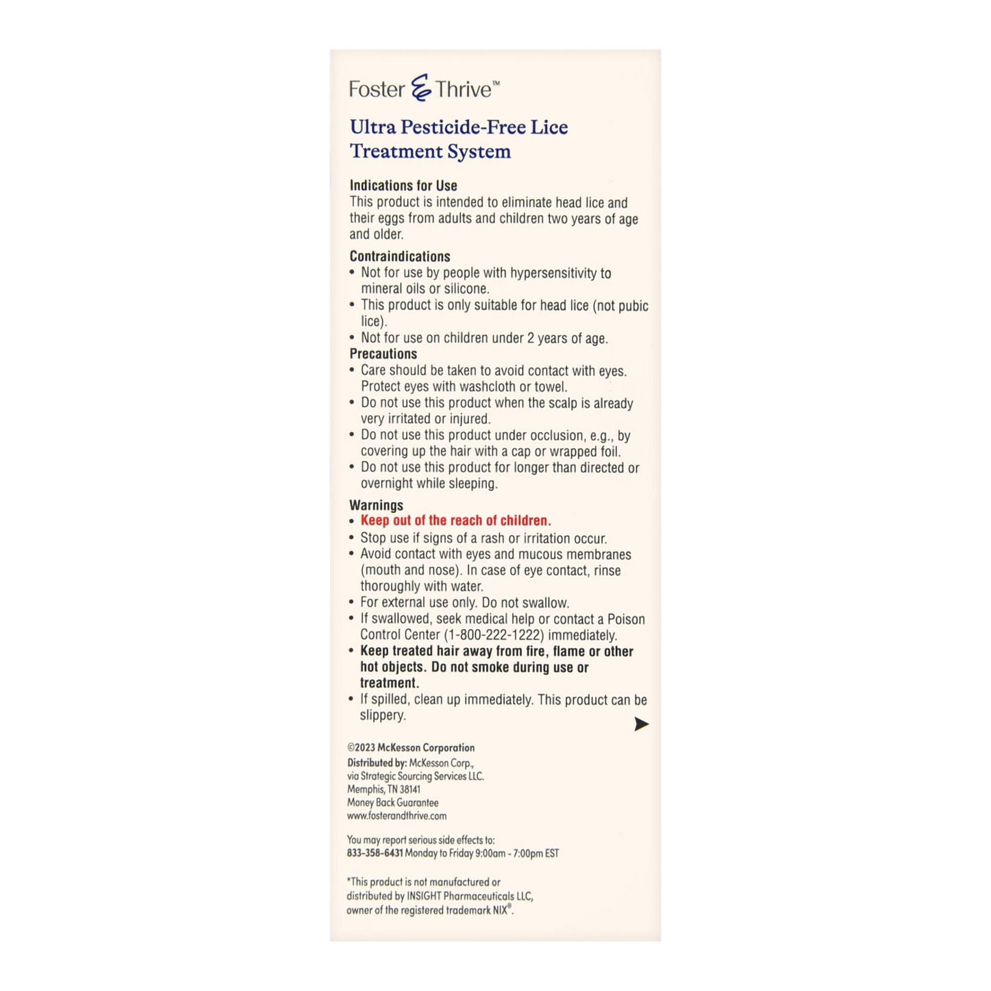 Foster & Thrive™ Ultra Pesticide Free Lice Treatment System