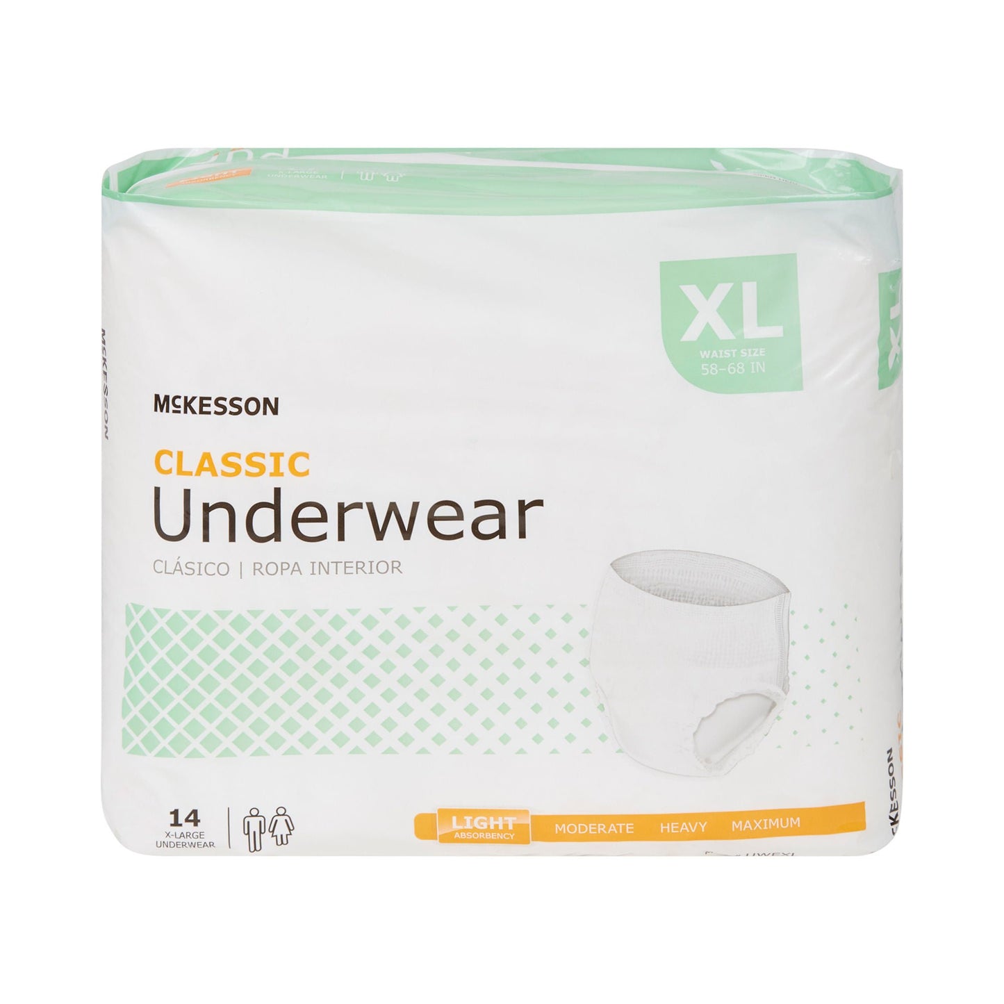 McKesson Classic Light Absorbency Incontinence Underwear, Extra Large