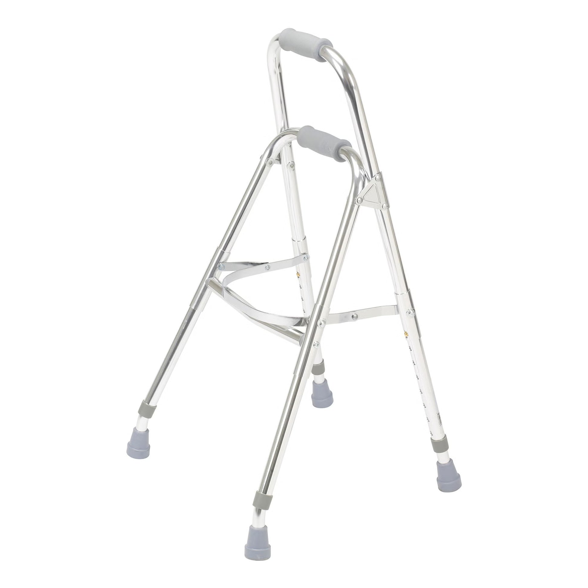 drive™ Hemi Aluminum Side Step Folding Walker, 29.5 – 37 Inch Height