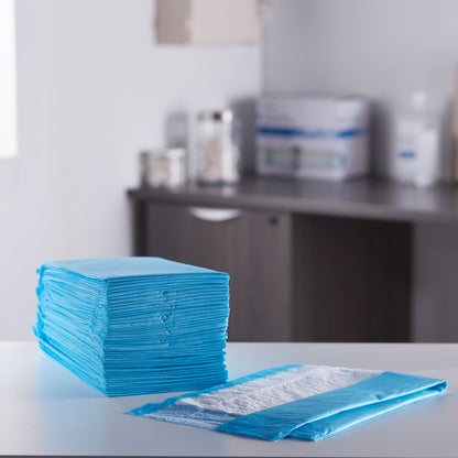 McKesson Nonsterile Blue Procedure Underpad, 17 x 24 Inch