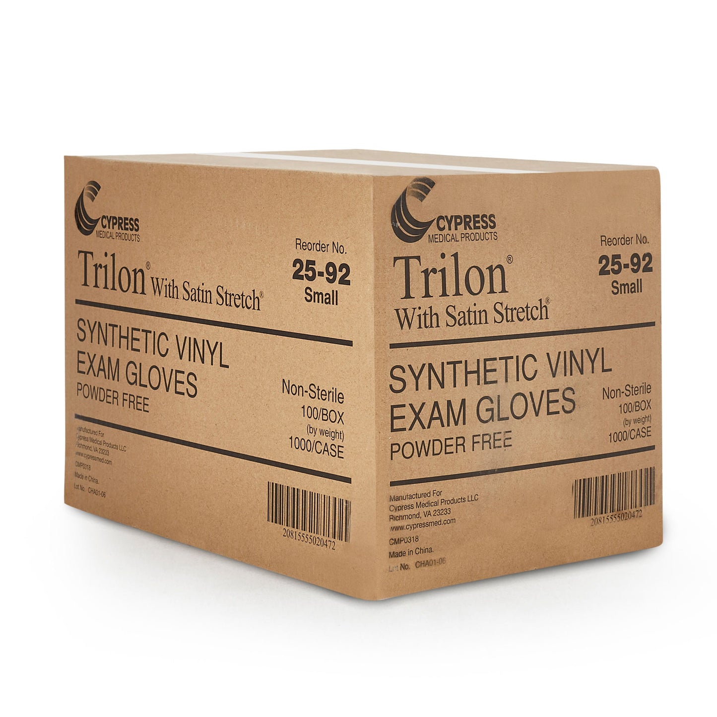 Trilon® Vinyl Exam Glove, Small, Clear