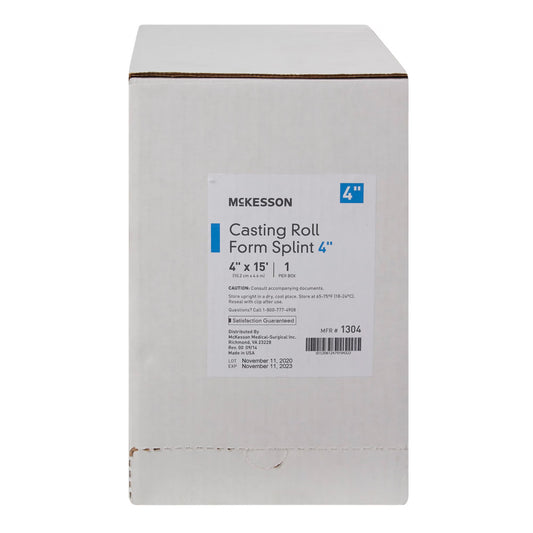 McKesson White Casting Roll Form Splints, 4 Inch x 5 Yard