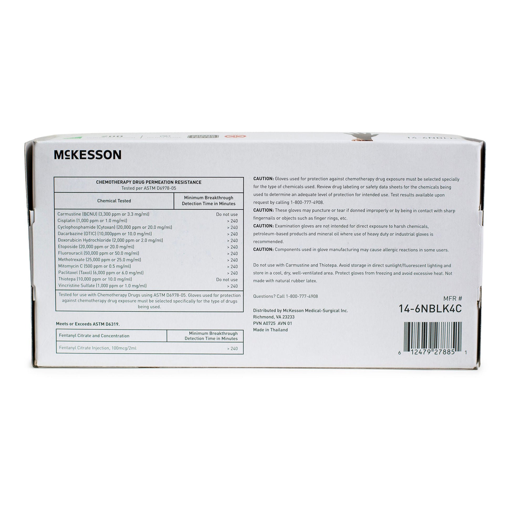 McKesson Confiderm® 6.8C Nitrile Exam Glove, Medium, Blue