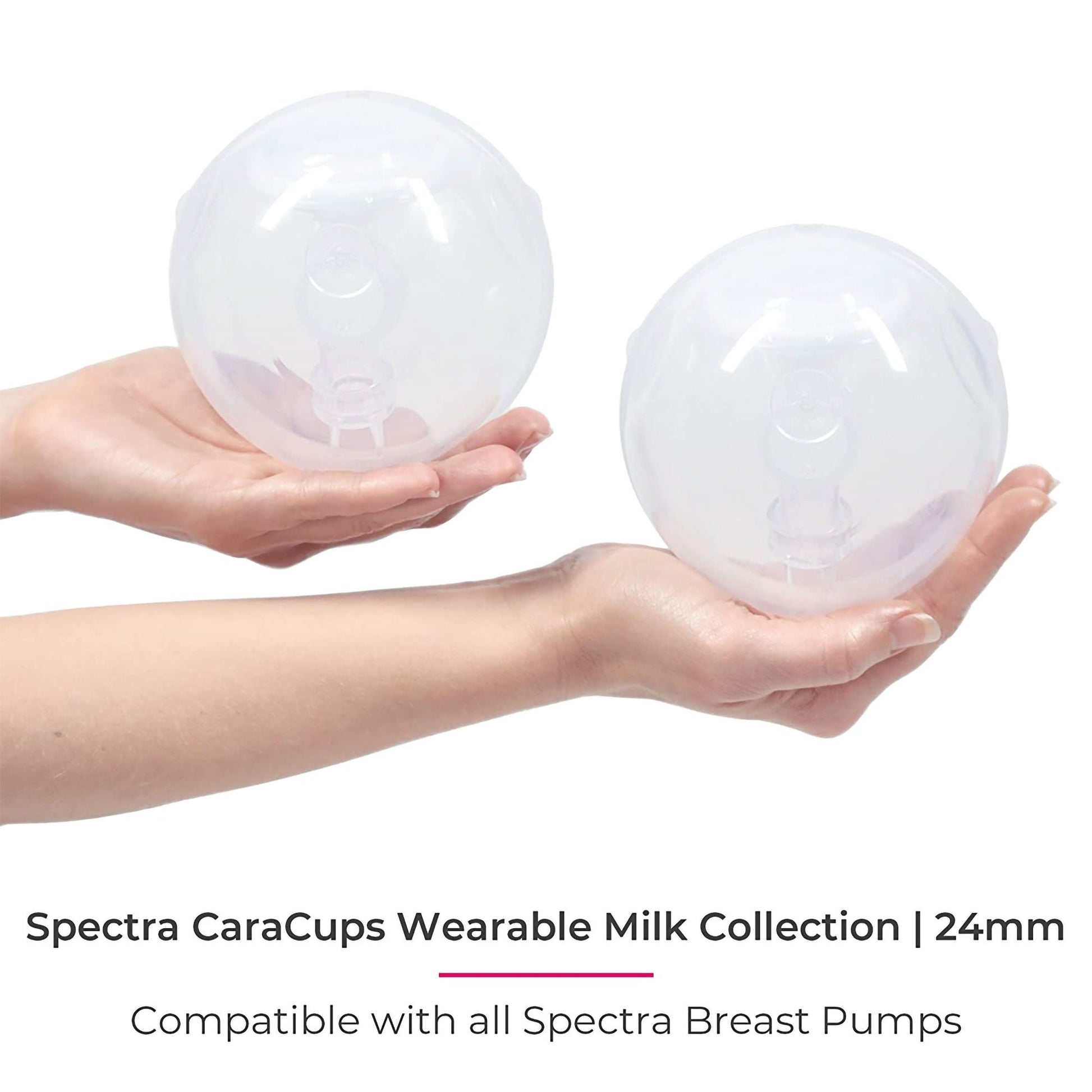 SpeCtra® 24-mm CaraCups Wearable Milk Collection Kit for SpeCtra Breast Pumps